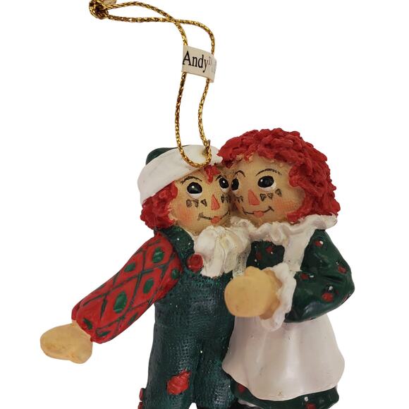 Vintage Raggedy Ann and Andy 1998 Christmas Ornament Vintage Christmas - Picture 2 of 14